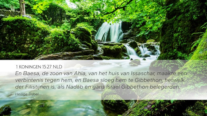 1 Koningen 15:27 NLD Bible Verse Image