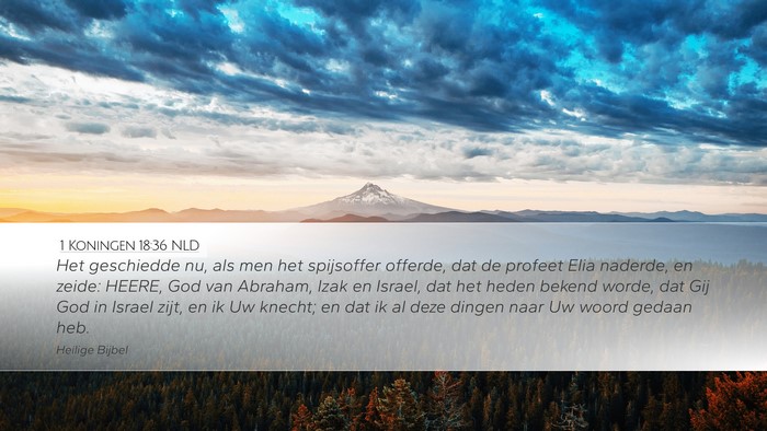 1 Koningen 18:36 NLD Bible Verse Image