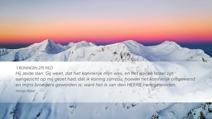 1 Koningen 2:15 NLD Bible Verse Image