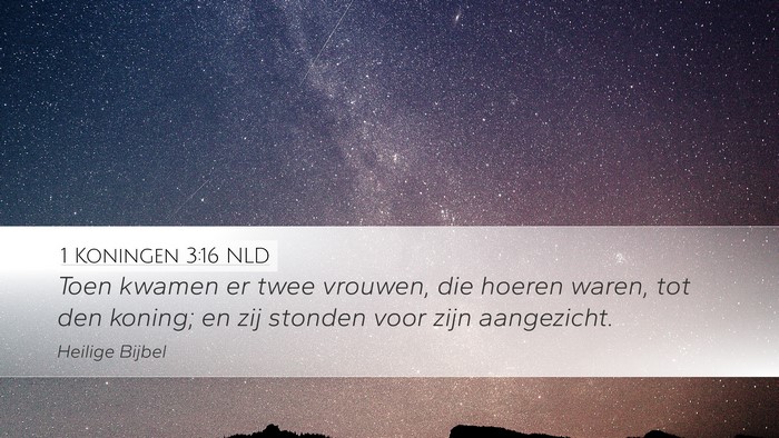 1 Koningen 3:16 NLD Bible Verse Image