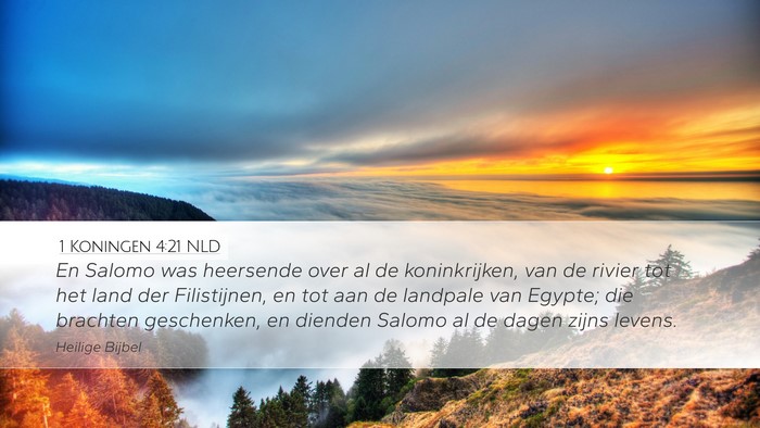 1 Koningen 4:21 NLD Bible Verse Image