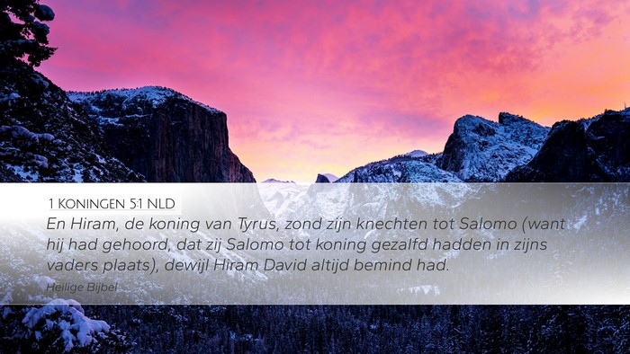 1 Koningen 5:1 NLD Bible Verse Image
