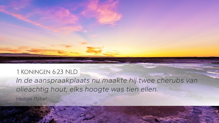 1 Koningen 6:23 NLD Bible Verse Image
