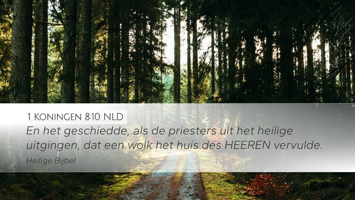 1 Koningen 8:10 NLD Bible Verse Image