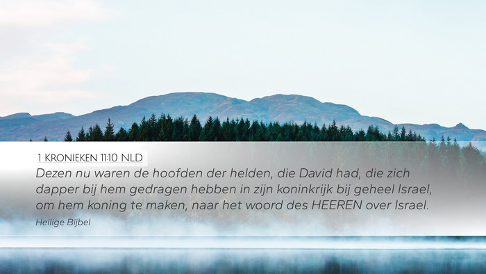 1 Kronieken 11:10 NLD Bible Verse Image