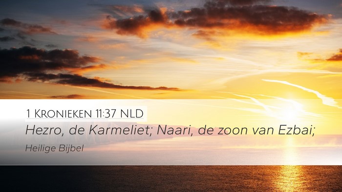 1 Kronieken 11:37 NLD Bible Verse Image