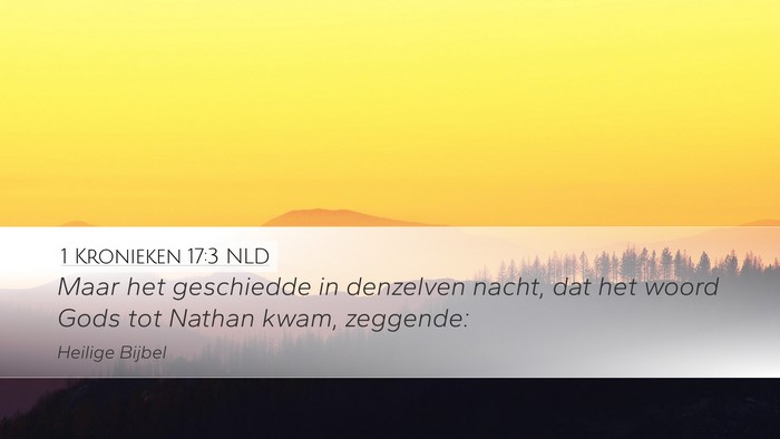 1 Kronieken 17:3 NLD Bible Verse Image