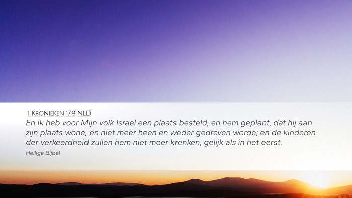 1 Kronieken 17:9 NLD Bible Verse Image
