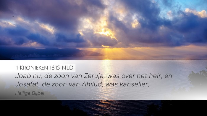1 Kronieken 18:15 NLD Bible Verse Image