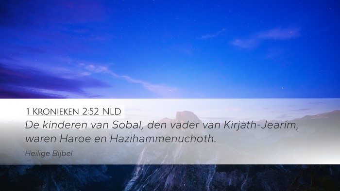 1 Kronieken 2:52 NLD Bible Verse Image