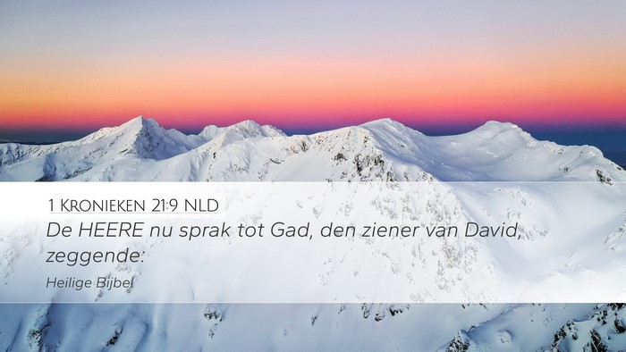 1 Kronieken 21:9 NLD Bible Verse Image