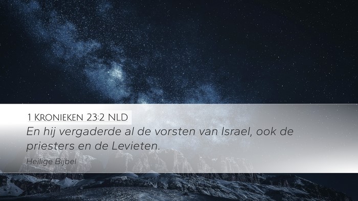 1 Kronieken 23:2 NLD Bible Verse Image