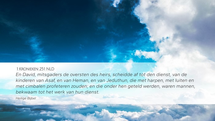 1 Kronieken 25:1 NLD Bible Verse Image