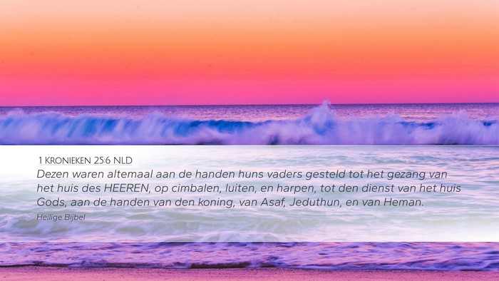 1 Kronieken 25:6 NLD Bible Verse Image