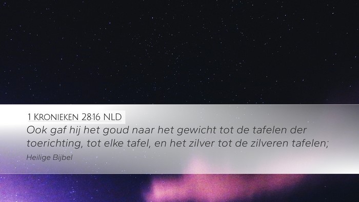 1 Kronieken 28:16 NLD Bible Verse Image