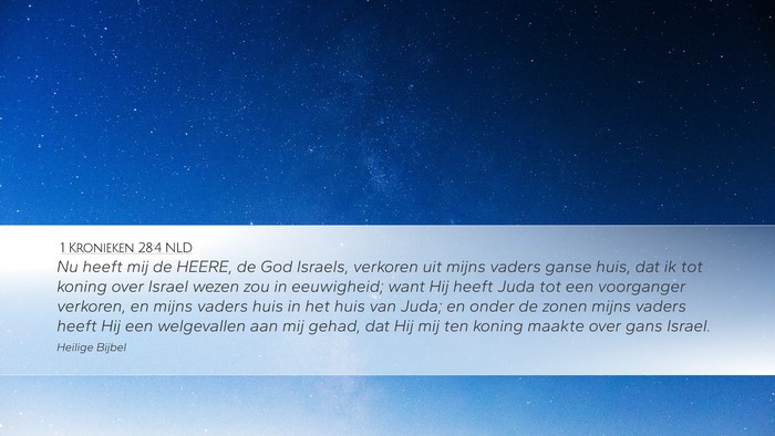 1 Kronieken 28:4 NLD Bible Verse Image