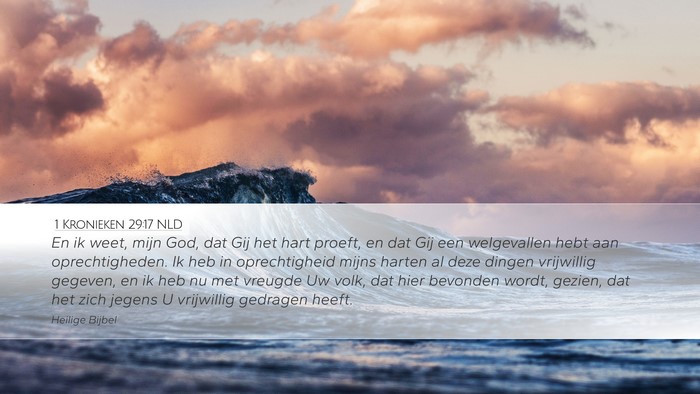 1 Kronieken 29:17 NLD Bible Verse Image