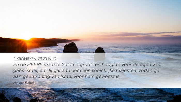 1 Kronieken 29:25 NLD Bible Verse Image