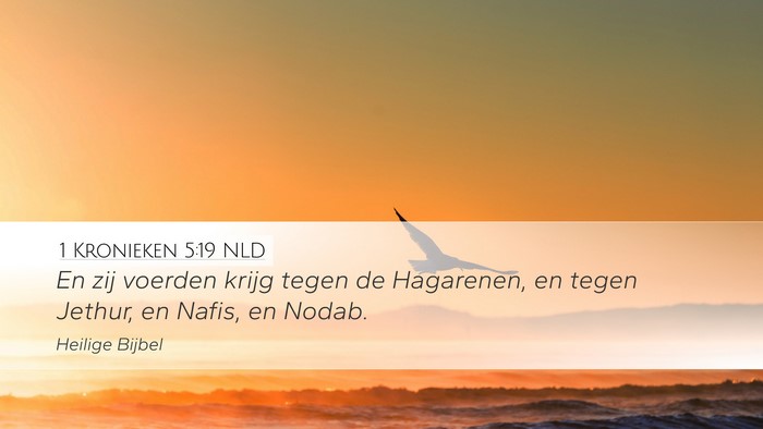 1 Kronieken 5:19 NLD Bible Verse Image