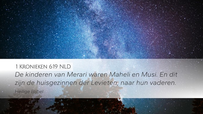 1 Kronieken 6:19 NLD Bible Verse Image