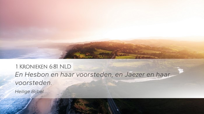 1 Kronieken 6:81 NLD Bible Verse Image