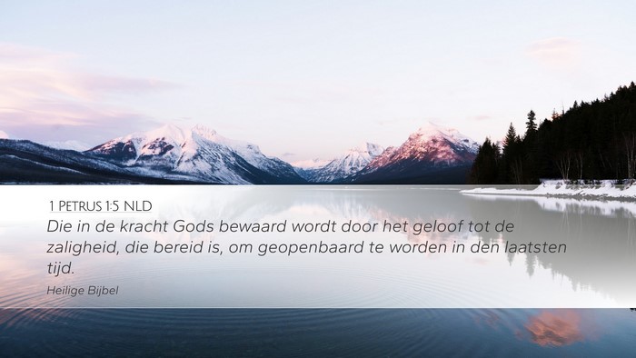1 Petrus 1:5 NLD Bible Verse Image