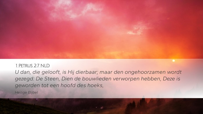 1 Petrus 2:7 NLD Bible Verse Image