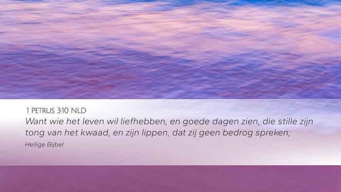 1 Petrus 3:10 NLD Bible Verse Image