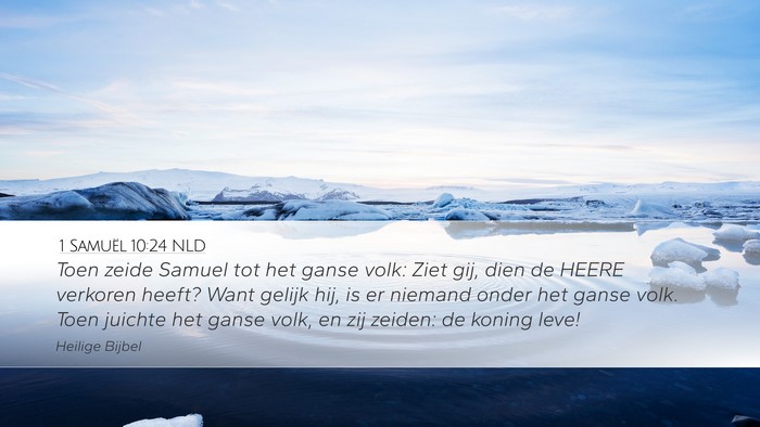 1 Samuël 10:24 NLD Bible Verse Image