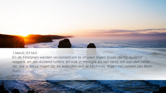 1 Samuël 13:5 NLD Bible Verse Image