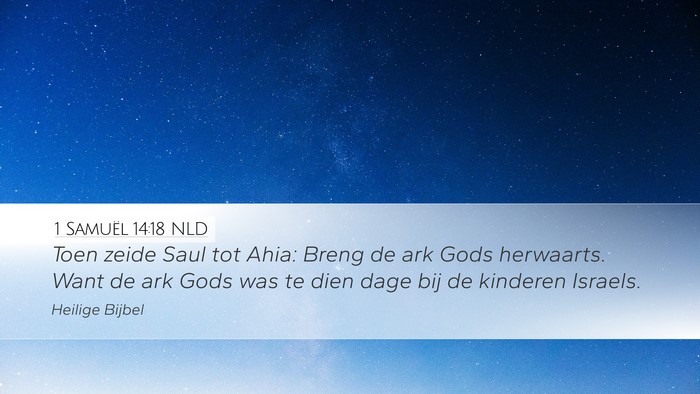 1 Samuël 14:18 NLD Bible Verse Image