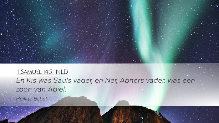 1 Samuël 14:51 NLD Bible Verse Image