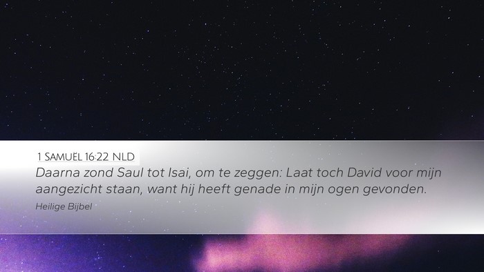 1 Samuël 16:22 NLD Bible Verse Image