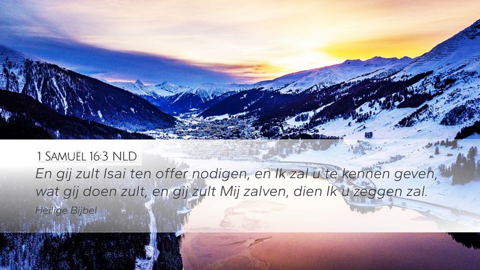 1 Samuël 16:3 NLD Bible Verse Image