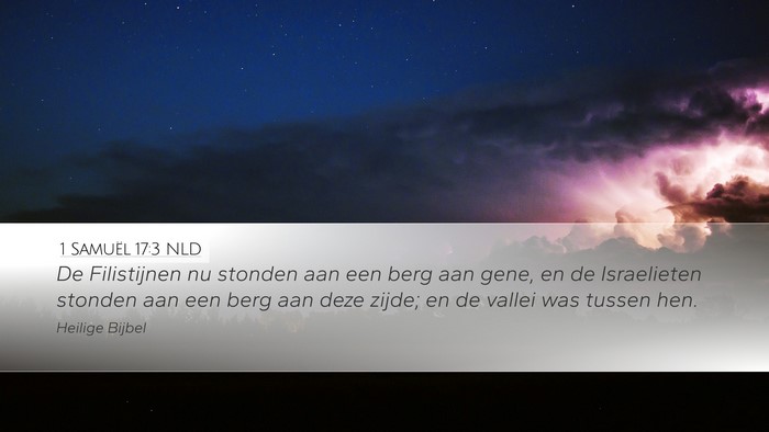 1 Samuël 17:3 NLD Bible Verse Image