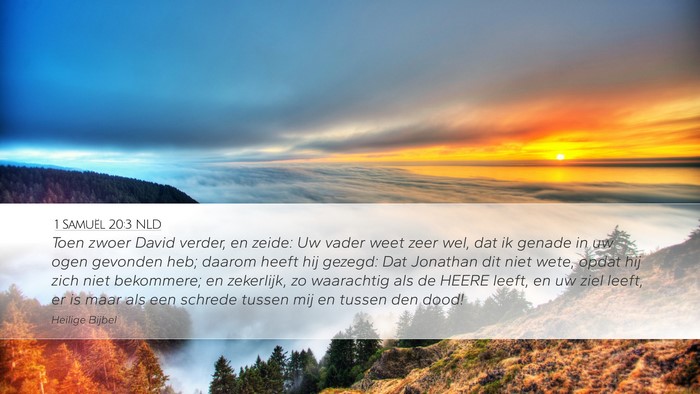 1 Samuël 20:3 NLD Bible Verse Image