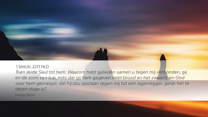 1 Samuël 22:13 NLD Bible Verse Image