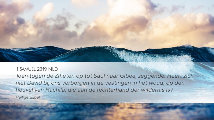 1 Samuël 23:19 NLD Bible Verse Image