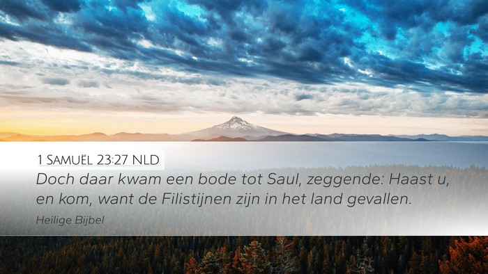 1 Samuël 23:27 NLD Bible Verse Image