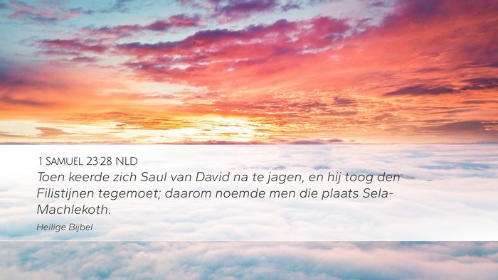 1 Samuël 23:28 NLD Bible Verse Image