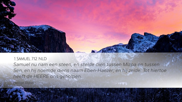 1 Samuël 7:12 NLD Bible Verse Image