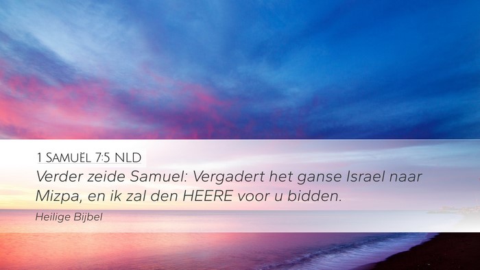 1 Samuël 7:5 NLD Bible Verse Image
