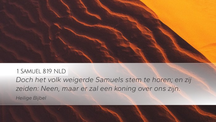 1 Samuël 8:19 NLD Bible Verse Image