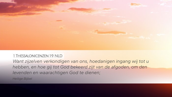 1 Thessalonicenzen 1:9 NLD Bible Verse Image