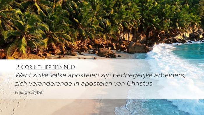 2 Corinthiër 11:13 NLD Bible Verse Image