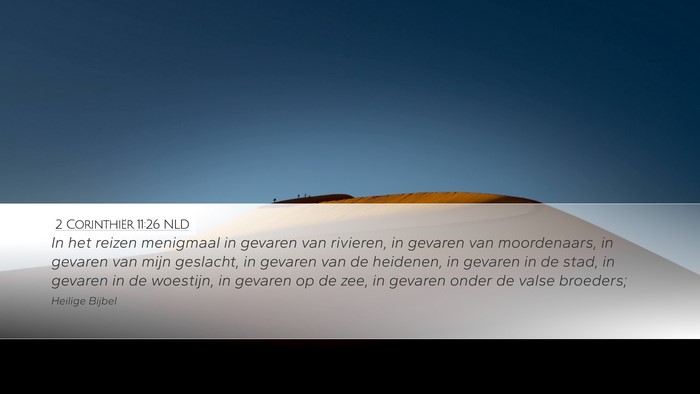 2 Corinthiër 11:26 NLD Bible Verse Image