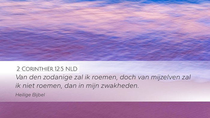 2 Corinthiër 12:5 NLD Bible Verse Image
