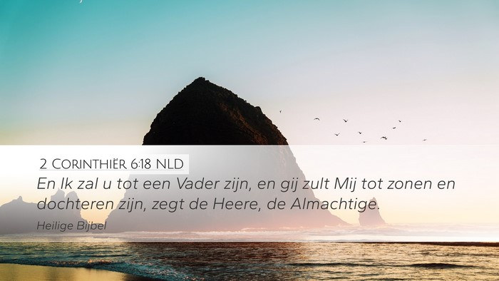2 Corinthiër 6:18 NLD Bible Verse Image