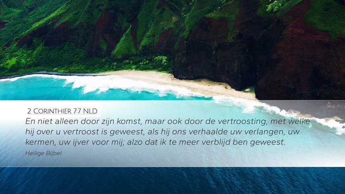 2 Corinthiër 7:7 NLD Bible Verse Image