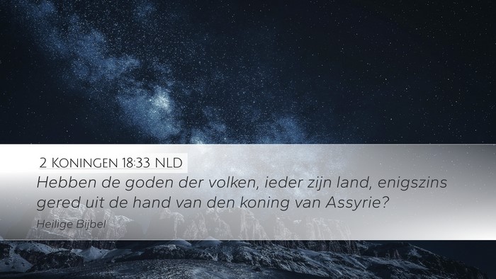 2 Koningen 18:33 NLD Bible Verse Image